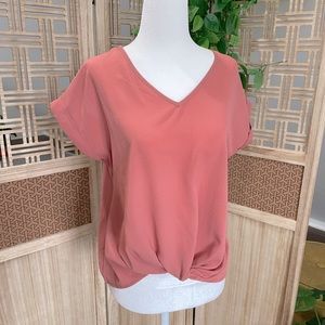 Short Sleeve Olive & Oak Top